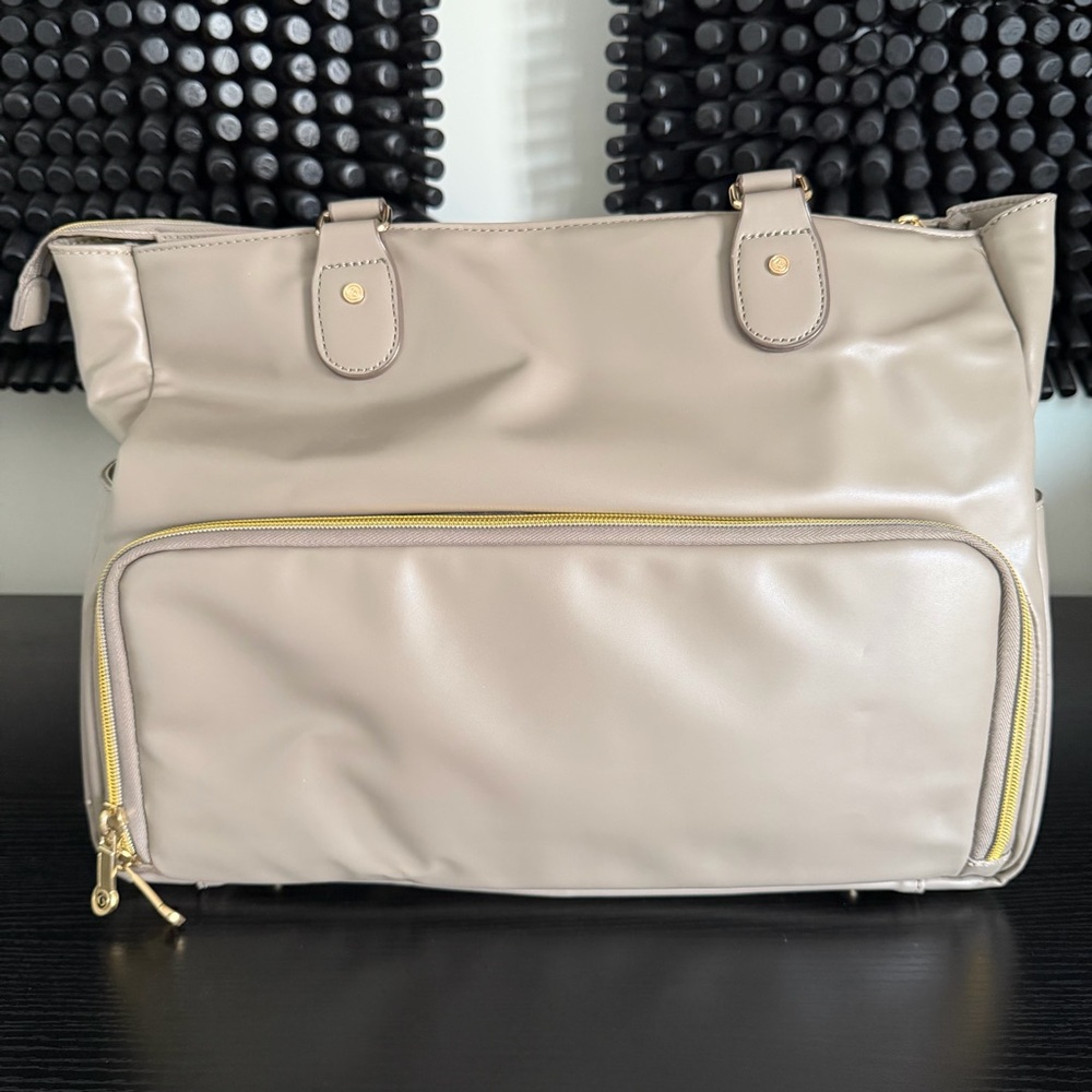 Renee Tote Meal Prep Management 4 - Meal Removable Insulated Core - Stone Beige - Picture 8 of 16